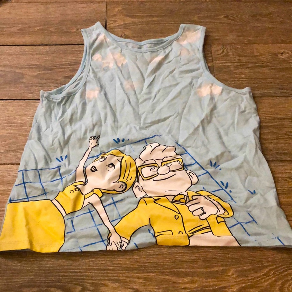 Blue UP tank top